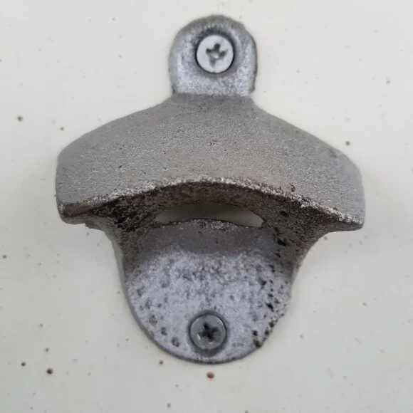 'Man Cave Refreshment Center' Bottle Opener/Cap Catcher Wall Sign Panel - Picture 7 of 12